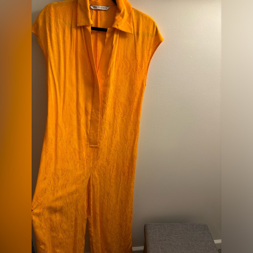 ZARA Orange Jumpsuit